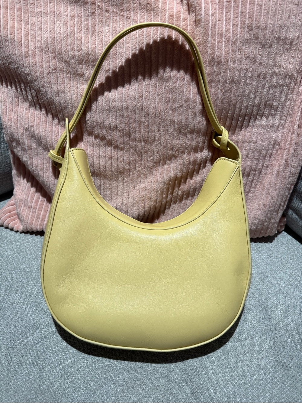 Reformation Medium Rosetta Shoulder bag Soft Yellow Leather